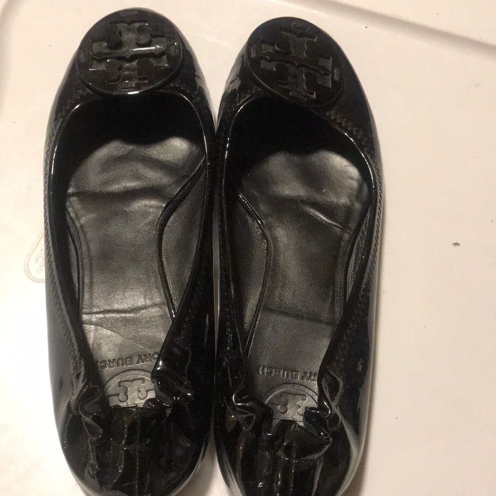 Tory Burch lightly used black flats